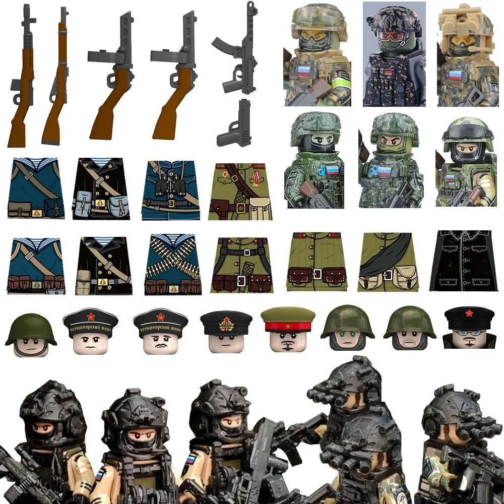 WWII Military Soldier Building Blocks Figures UK USA Soviet Accessories SWAT Special Forces FSB Helmet Shield Gun Gift Toys Z005 popular WWII Military Soldier Building Blocks Figures UK USA Soviet Accessories SWAT Special Forces FSB Helmet Shield Gun Gift Toys Z005 popular
