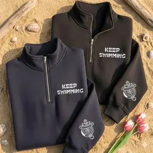 OT7 embroidery quarter zip Swim tour gift for fan