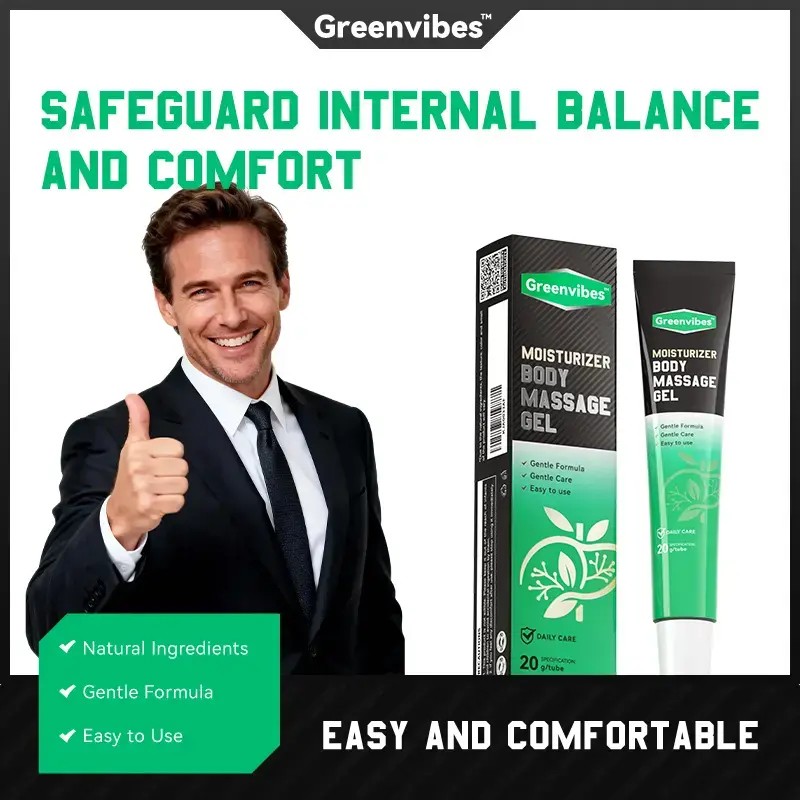 Greenvibes Care Gel - Men's Skincare Beauty Products with Herbal Extracts, Gentle, Non-Irritating, Easily Absorbed for Soothing Nourishment (Summer Vibes)