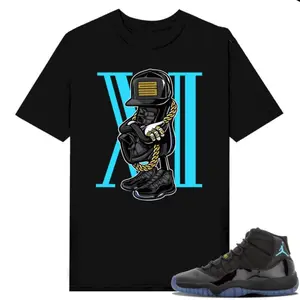 11 Gamma Shirt, 11 Gamma Blue Graphic T-Shirt, Sneakerhead 11 Tee Match Sneaker, Trendy Outfits, Stay Ahead of the Game, Relaxed