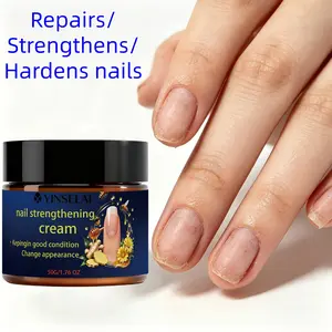 Nail Strengthening Cream, 24-Hour Continuous Care, Rich in Vitamin E, Hyaluronic Acid, Keratin, Ceramide, Suitable for All Light Nail Types, Spring Summer Essential
