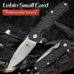 CPM-Magnacut Powdered Steel Outdoor Multi-Purpose Premium Folding Knife for Exploration and Camping, High-End Carbon Fiber Handle/G10 Handle, Stonewashed Blade Process, High Hardness, Sharp Cutting, High-Performance Folding Knife