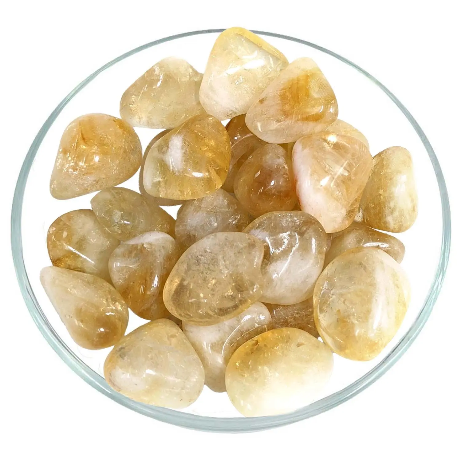 Citrine Quartz Tumbled Pebble, Grade A (18-33gm)
