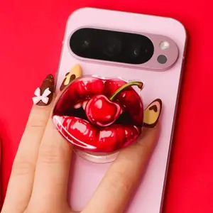 Cherry Lips Phone Grip | Retro-Style Phone Grip
