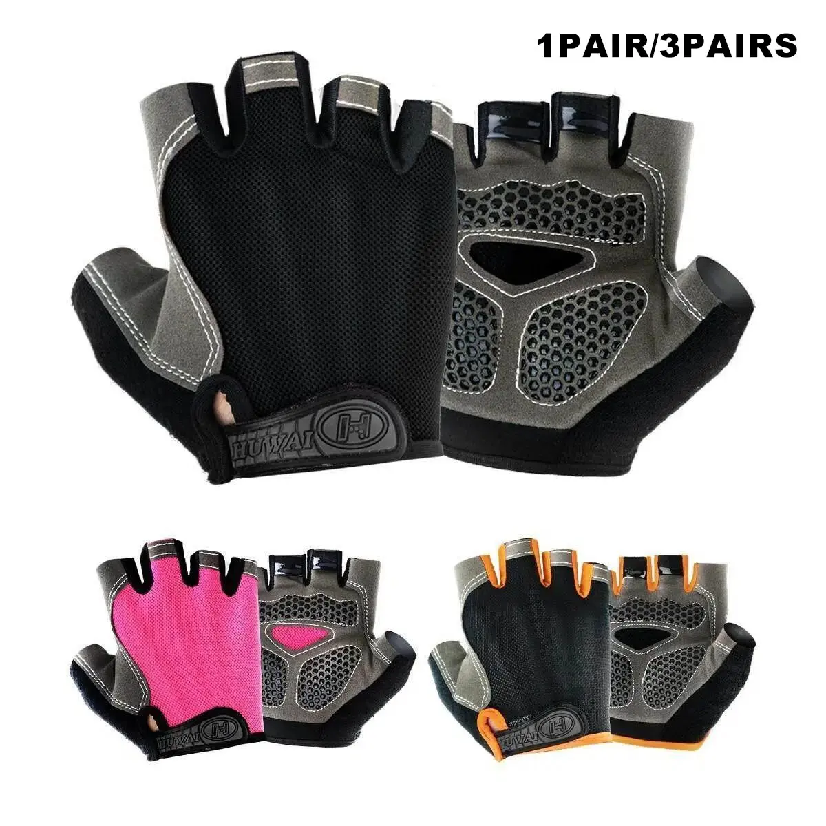 Touchscreen Elastic Comfort Anti-Slip Wear-Resistant Sports Gloves Half Finger, Unisex Cycling Off-Road Fitness Gloves, Fitness Accessories, Workout Accessories
