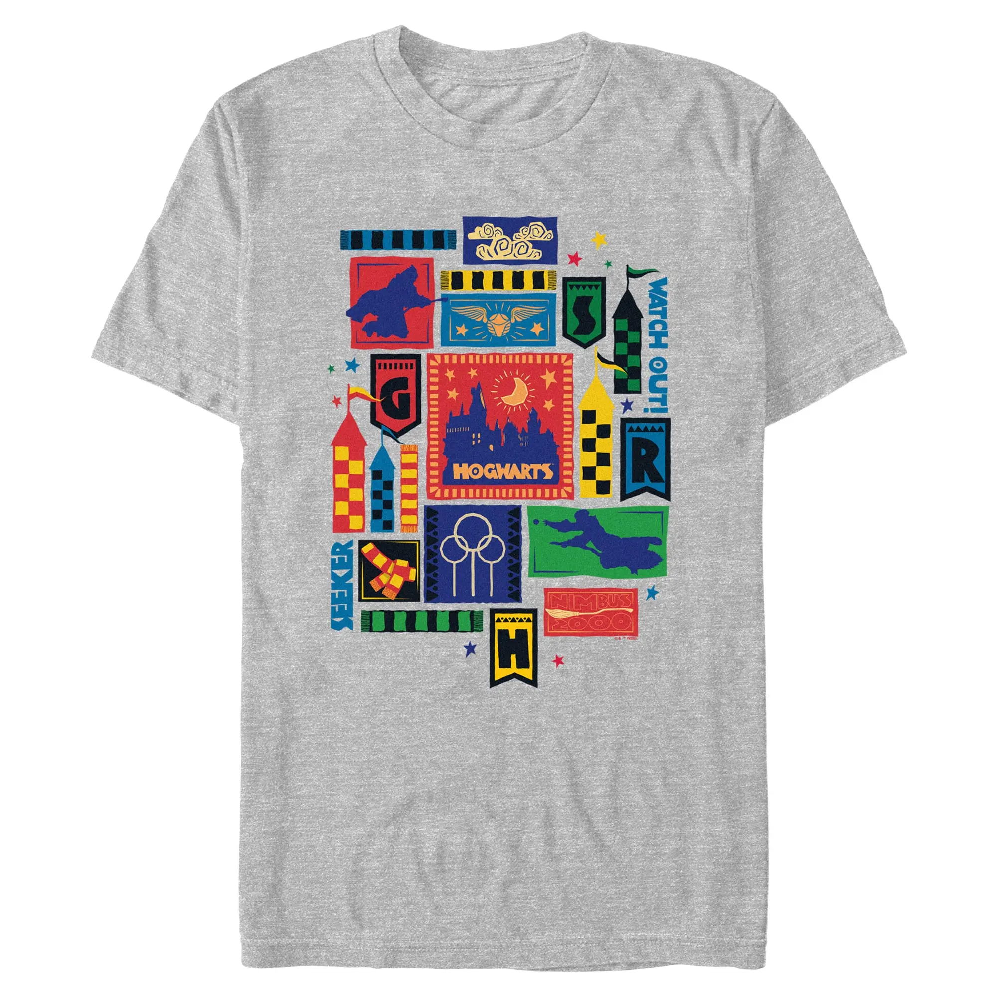 Mens Harry Potter Quidditch Collage T Shirt