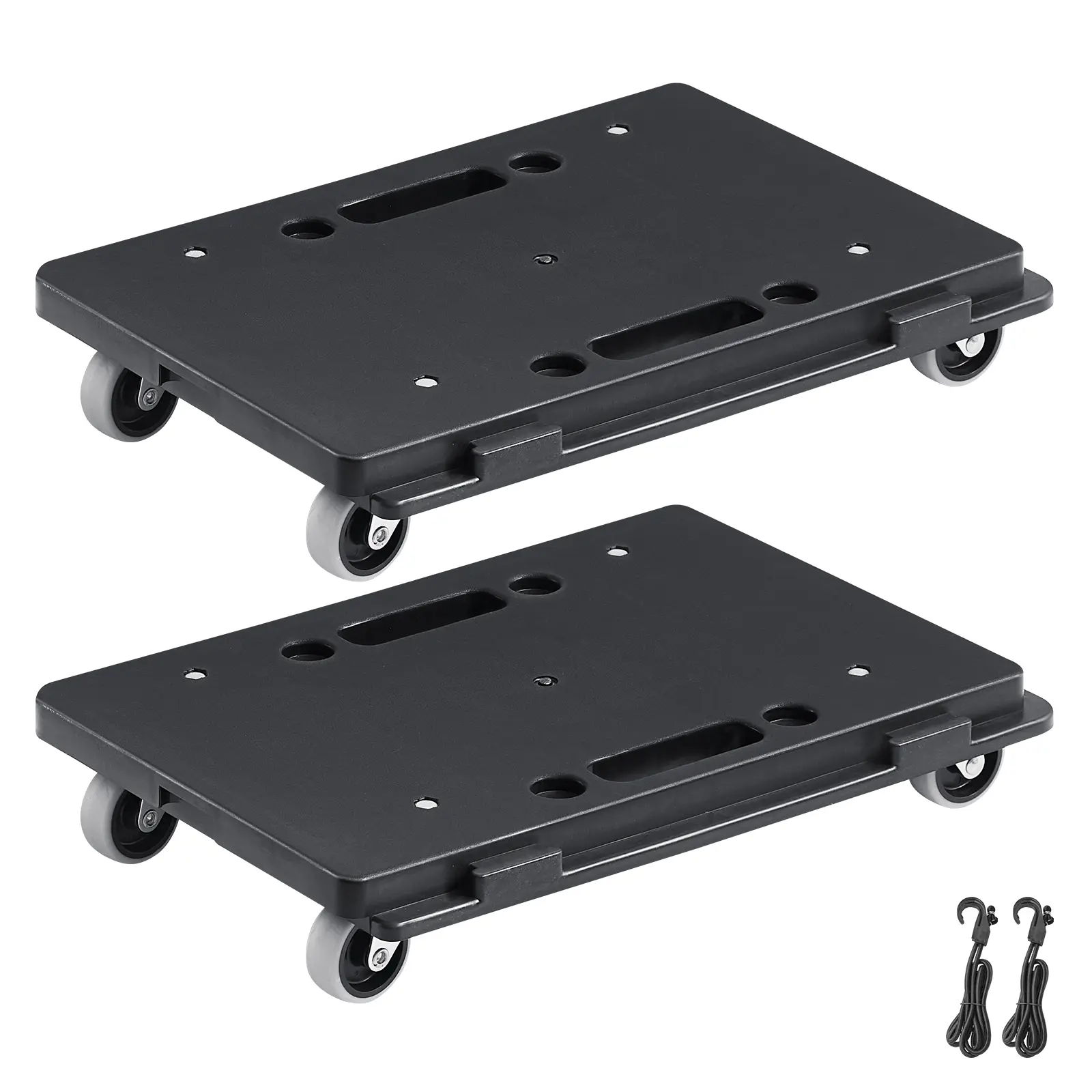 【DealsForYouDays】VEVOR Furniture Dolly 500 lbs Capacity Each CountFurniture Mover with WheelsPortable Moving Rollers 4 Wheels Heavy DutySmall Flat Dolly Cart with Interlocking for Heavy Furniture2 PackBlack, Folding Trolley, Home, Heavy Duty Wagon