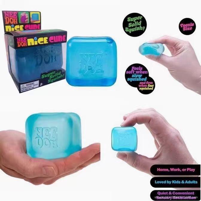2026 Jelly-like Ice Cube Squeezable Toy - Sensory Toy - Super Soft Squeezable Toy for Fun and Relaxation (Not Inedible)