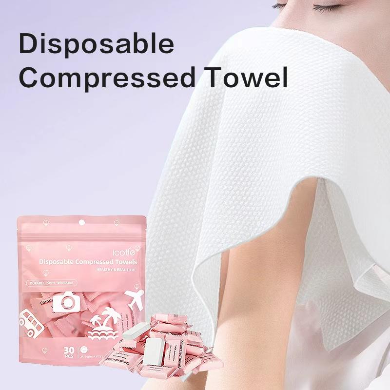 90Pcs Disposable Compressed Face Towel, 1 Set Wipe Hands Compressed Bathroom Portable Mini Compressed Tissue, Microfiber Cleaning Towels, Lightweight Face Towel Wash Cloth for Home Restroom Office Use