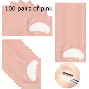 U-Shaped Eyelash Extension Tools Kit, Eyelash Extension Tweezers, Moisturizing Hydrogel Eye Patches, Plant-Based Soothing Ingredients, Suitable for All Eye Shapes, Long Lasting