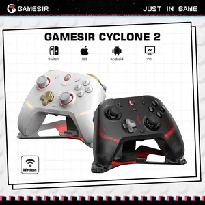 GameSir Cyclone 2 (Not Compatible with Xbox) Wireless Controller for PC/Switch/iOS/Android with Mag-Res TMR Sticks, Hall Effect Triggers, RGB Lighting, 6-Axis Gyro