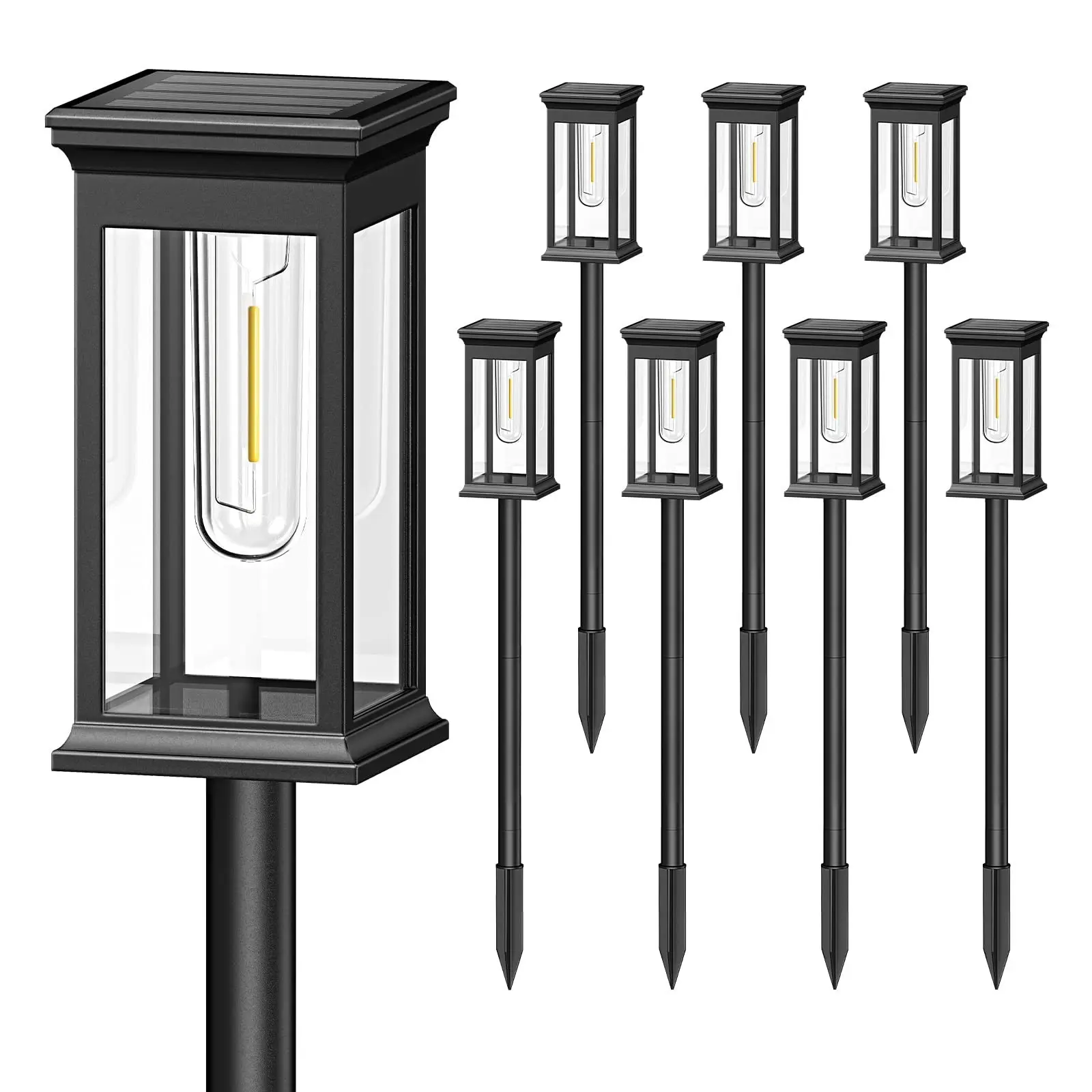 Solar Pathway Lights Outdoor,Bright Solar Lights Outdoor, IP65 Waterproof