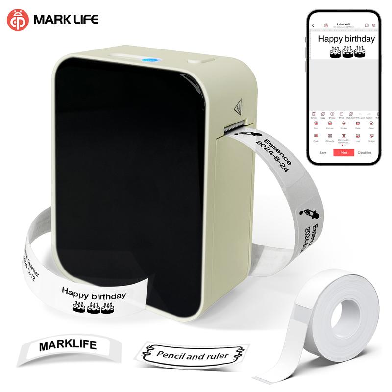 Portable mini label maker, portable wireless printer, thermal label printer. Can print name labels, item labels, and can labels, making it a perfect Valentine's Day gift.