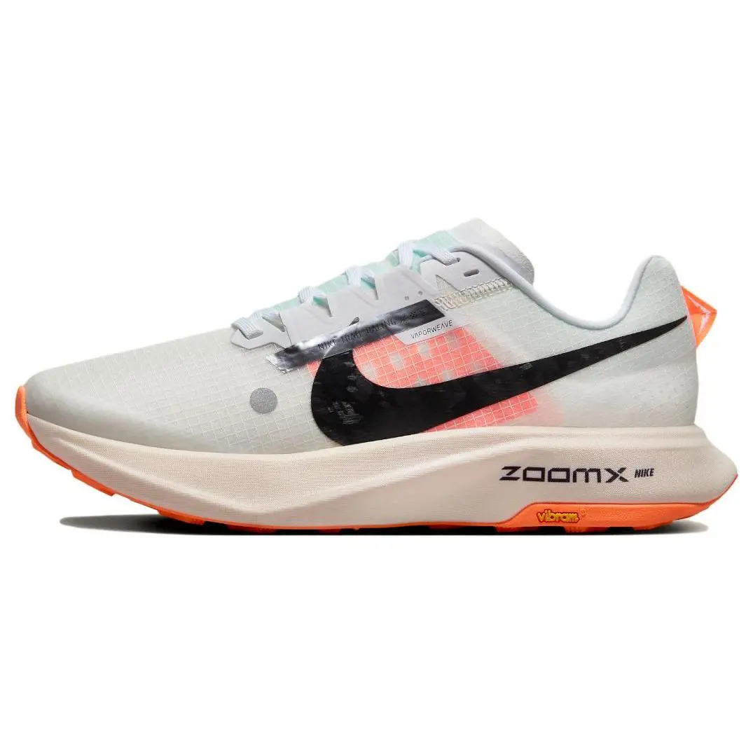 Nike ZoomX Ultrafly Trail Prototype Pale Ivory Total Orange Comfort Low Top Casual Running Shoes Men's DX1978-100