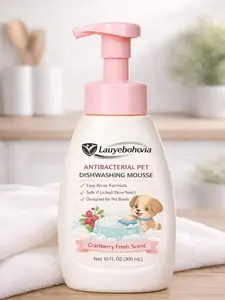 Dog Bowls & Cat Bowls Cleaner, Pet Toy Cleaner Mousse, Natural Formula with Citric Acid, Cleans Dishes, Feeders & Accessories, Leaves No Residue, Safe for Pets