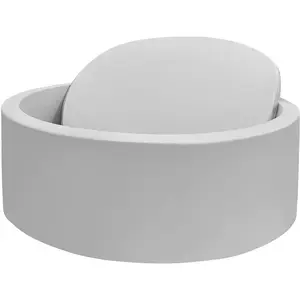 Large Soft Round Memory Foam Ball Pit (47.2"x13.8") - Unisex Toddler Safe Playpen, Grey Indoor Outdoor Toy, Baby Pretend Play Item, Ideal Children's Development Gift (Balls Not Included)