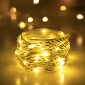 1pc 100 LED String Light, USB Powered Fairy Light Gift, Suitable For Family Parties, Weddings, For Halloween Christmas New Year Ramadan Valentine's Day Decoration