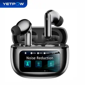 YETPOW Bluetooth Earbuds, Wireless Earbuds with Bluetooth 6.0, Active Noise Cancelling, Charging Case, AI Clear Calls, 40H Playtime Stereo Sound for Sports Working iPhone Android, T27