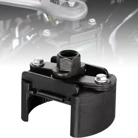 Adjustable Chrome Steel Auto-Clamp Oil Filter Wrench - Newly Updated Durable Compact Work Mechanic Tool, Universal for Small-Medium Spin-On Filters, Drop-Forged Auto Repair Tool for Cars/Trucks, Cars Trucks Accessory, Work Mechanic Tools, Auto Repair Tool