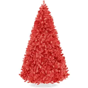 Best Choice Products Artificial Christmas Tree, Premium Unlit Pine Design, Dense Branches w/Easy Assembly - Red Best Choice Products Artificial Christmas Tree, Premium Unlit Pine Design, Dense Branches w/Easy Assembly - Red