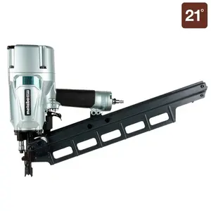 Metabo HPT NR83A5 21 Degree 3-1/4 Inch Plastic Collated Framing Nailer with Regulator for Efficient Woodworking