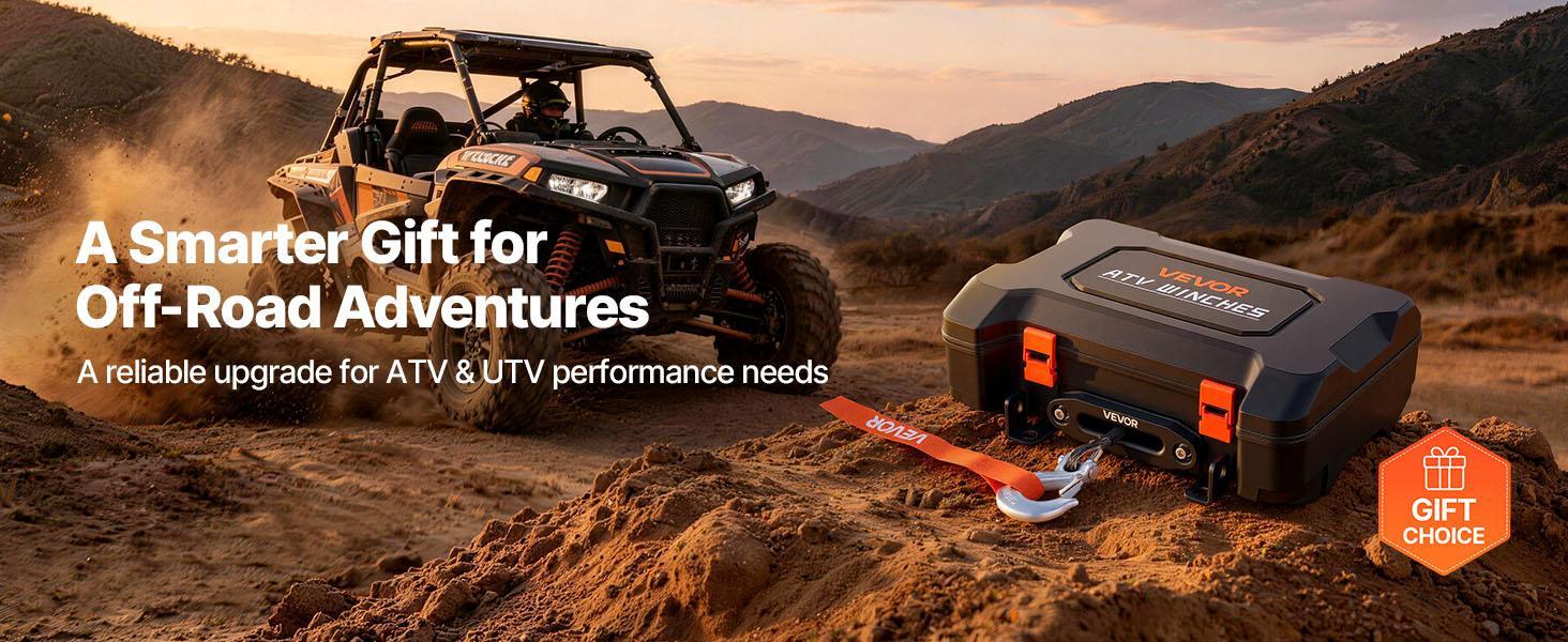 【Summerfinds】VEVOR Portable Winch, 6000 lbs/4500lbs/3500lbs  12V DC Electric Winch with Synthetic Rope, Wireless & Wired Remotes, Box-Style Recovery Kit with Fairlead, Clevis Hook, Strap for ATV UTV Off-Road Outdoor Pulling Tasks
