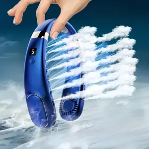 Neck Fan with Long Battery Life, 3 Colors Available, Cool Air Neck Cooler, Ideal for Work, Hiking, Travel, Perfect Gift for Dad Husband Father