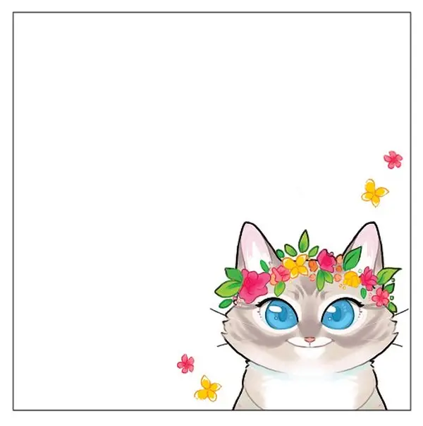 Princess Cecily White Sticky Note Pad