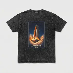 Artemis II Launch Date Mission Wash Tee