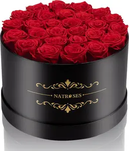 Mother's Day Gifts for Her 27 Piece Forever Preserved Roses in a Box, Preserved Flowers for Delivery Birthday, Flowers Gifts, Red NATROSES