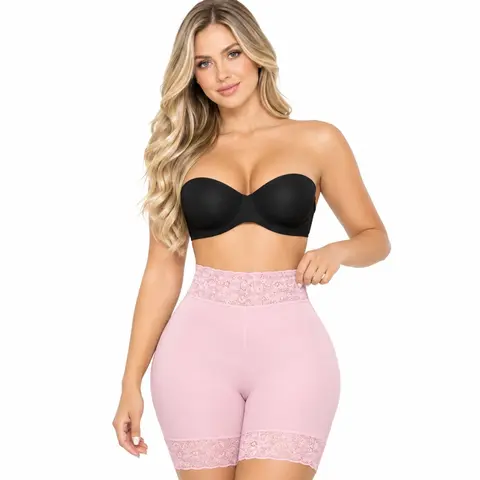 Veromilan I Short parís I Alto transparente Seamless Compression Shorts for Women – High Waist