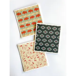 Western Americana Swedish Dishcloth Set | Reusable Kitchen Cleaning Cloths (Set of 3)