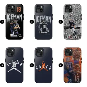 Williams Chicago Phone Case, Iceman 18 Phone Case Featuring, for iPhone17 ProMax /16/15/14/13/12/11 Plus for Samsung phones, suitable for both men and women,  Perfect Gift for Women Men.A gift for the fans.Chicago Football Protective Accessory