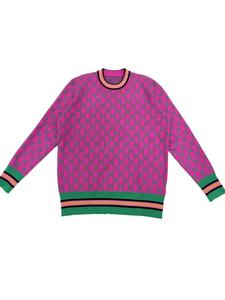 autumn winter new knit sweater, diamond pattern design, soft skin-friendly fabric, warm pullover, multiple colors available, knitwear