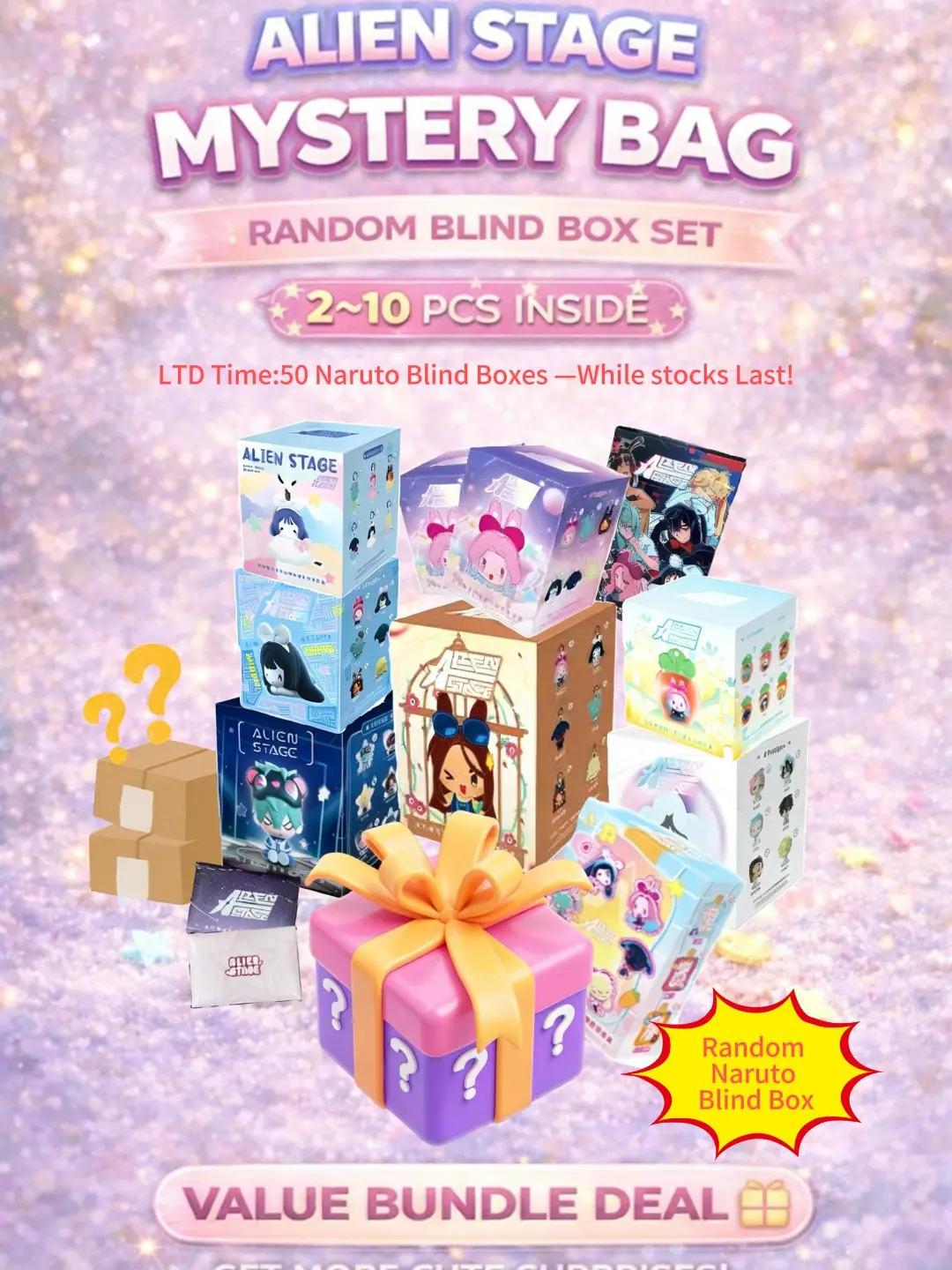 Alien Stage Blind Box Gift Set Series - IvanTill, MiziSua, Hyuluka Mystery Plush, Blind Bag Collectible, Boxed Toys & Plushies, Doll & Figurine Set for Fans & Collectors tiktokshopspringglowup, Boxed Collectible Toys And Plushies