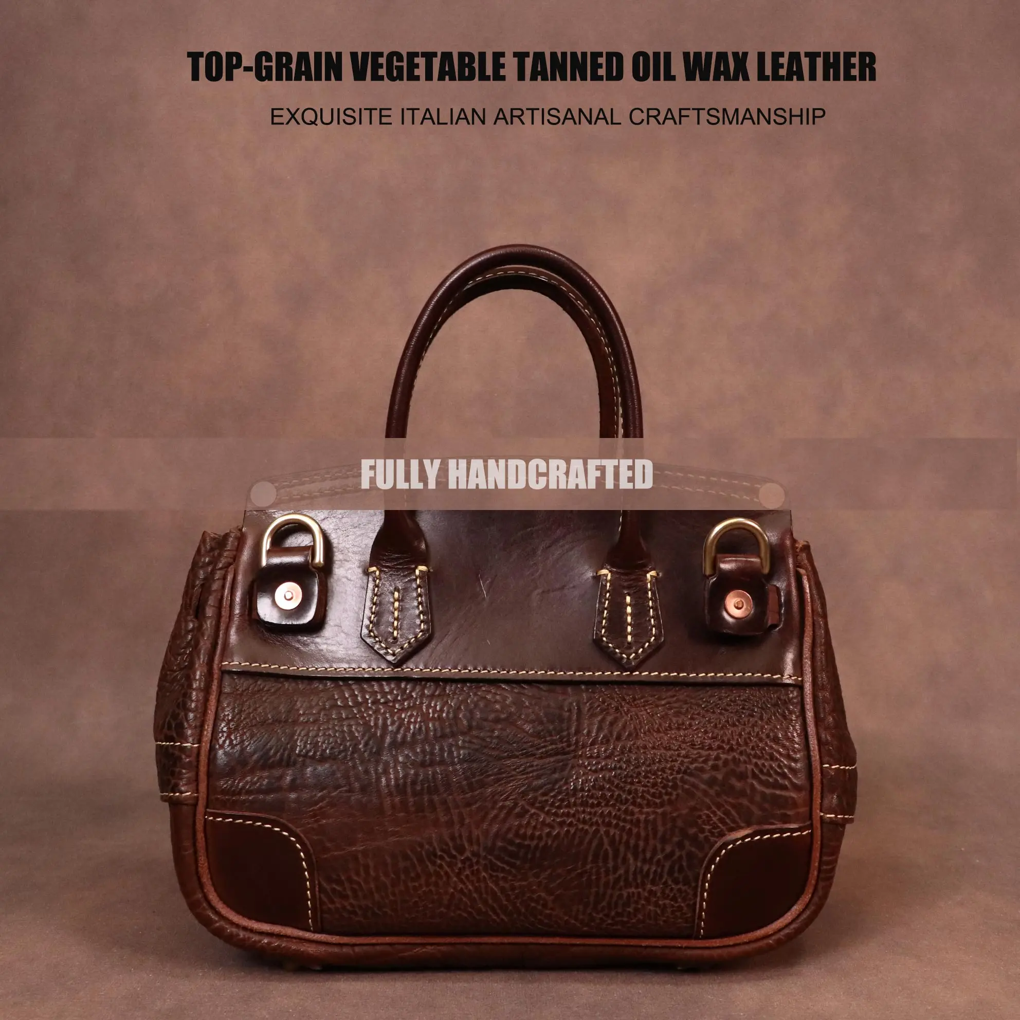28cm wide leather strap beef snout skin women's bags (68#)