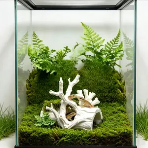 Hollow Tree Trunk Pet Hideout, 3D Printed Pla Material, Multiple Hiding Spots, Climbing Branches, Aquarium Decor