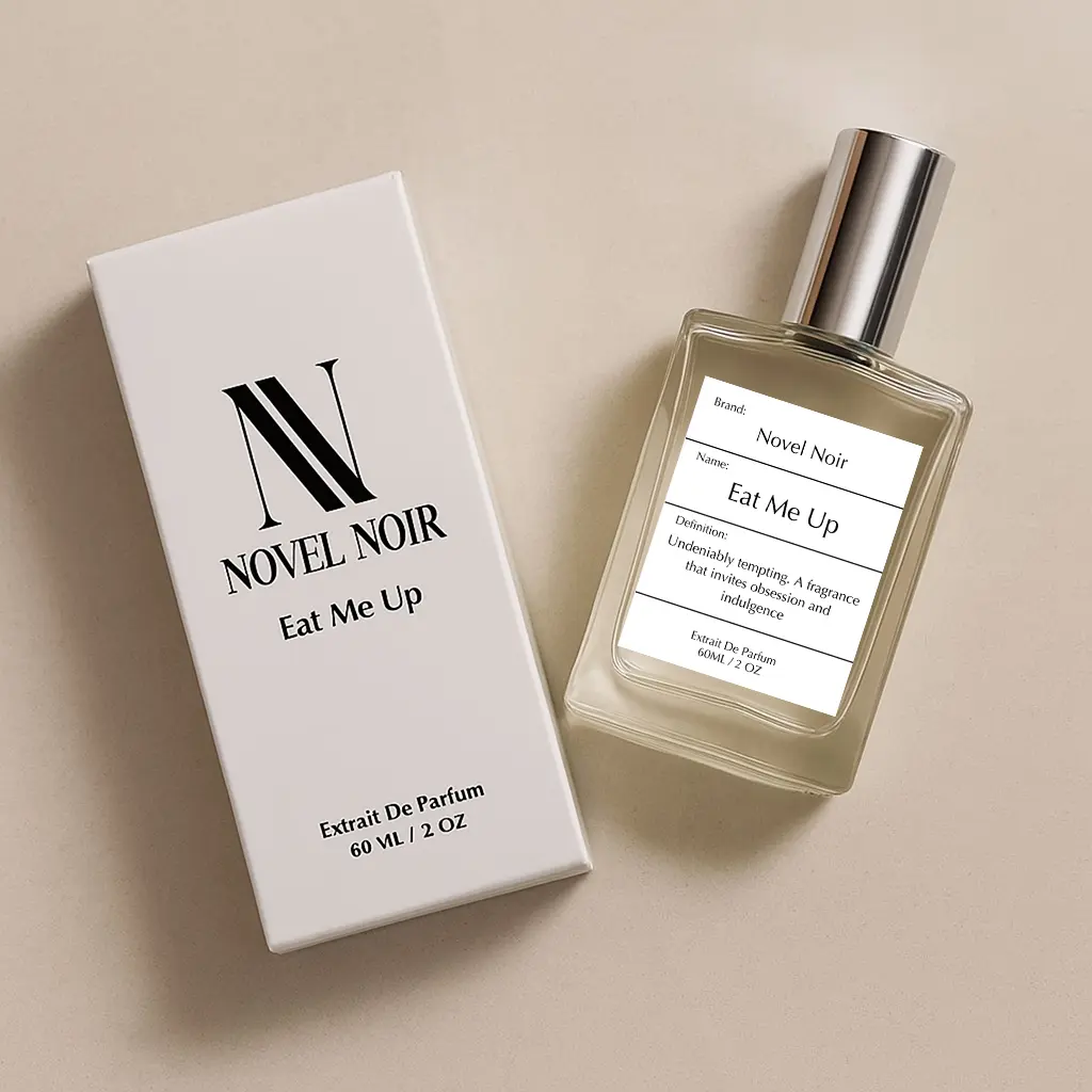 Novel Noir Eat Me Up de Parfum 60ml - Bold Seductive Scent Extrait Du Parfum 60ML 2 OZ Regular Edition with Bergamot Ambroxan Geranium & Vetiver Notes
