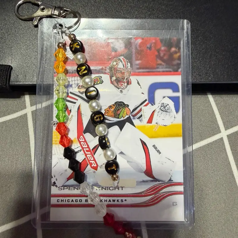Hockey Card Keychain