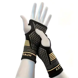 1 Pair Copper Palm Braces Wrist Guards, Hand Protector, Basketball Housework Leisure Entertainment Typing Tennis High Quality Protective Gear Workout Straps