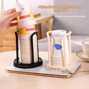 Flexible Paper Cup Holder Indoor Outdoor, Japanese Style Disposable Cup Dispenser, Multi-Functional Cup Storage Rack, Home Coffee Tea Cup Stand