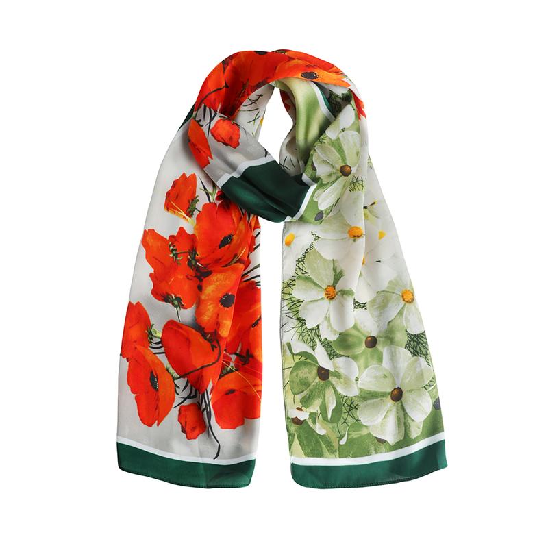 Women's Floral Print Moomoo & Scarf Set - Boho Casual Shawl Dress for Beach Vacation and Holiday Enjoyment, Ladies Clothes for All Seasons