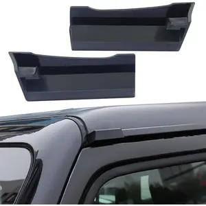 Car Rain Gutter fit for Jeep Wrangler JK JL Accessories 2018 2019 2020 2021 2022 Upgraded Roof Rainwater Deflector Soft Rubber Rain Groove Diverter Drip Rail Extension 2PCS, Black