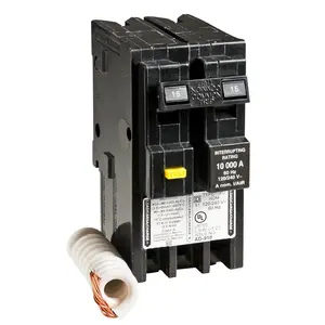 Square D Homeline HOM215GFI 15A Double-Pole 120/240V GFCI Circuit Breaker