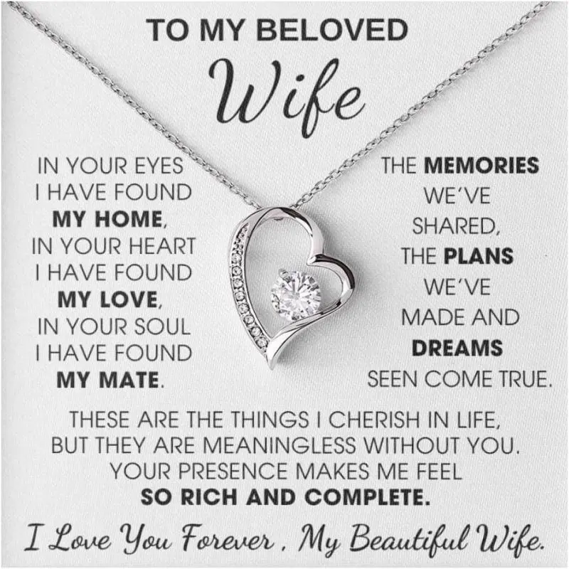 Jewelry To My Wife - Hold This Close To Feel My Love, Gift For Wife,Gift For Women, Necklace, Jewerly for Girls, Funny quote, Meaningful gift Melt Her Heart for Wife, Wife Necklace, Women Gift, Perfect for Birthday, Christmas, Graduation