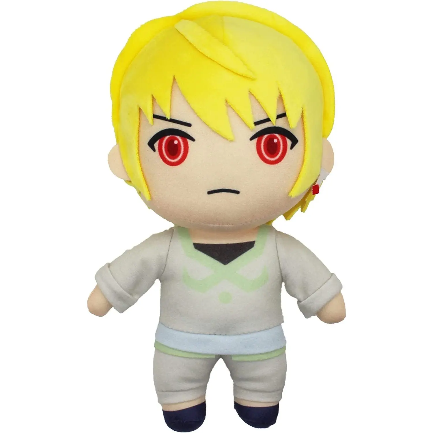 New Hunter X Hunter Kurapika Scarlet Eyes Ver 8-in Anime Cute Plush, Great Eastern Entertainment Collectible Stuffed Animal, Tag Containing Official Licensing, String Attached for Display