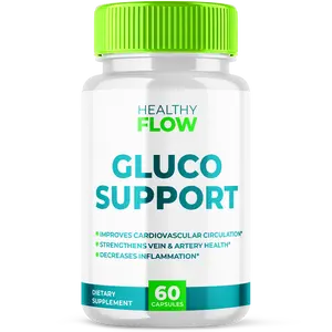 Healthy Flow Gluco Support Advanced Formula Supplement Capsules - All Natural Ingredients for Health and Wellness Support - 60 Capsules per Bottle
