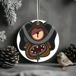 Christmas Ornaments Rick And Morty Parasites Glorzo Is Peace New Year Circle Birthday X-Mas Holiday Acrylic Family Decor Gift For Friends