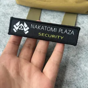 Die Hard Movie Nakatomi Plaza Printed Tactical Patch USA Hook&Loop Patch Armband Military Morale Badge Backpack Clothes Stickers