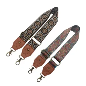 2Pcs 2inch Purse Strap Replacement Crossbody Adjustable Bag Strap Retro Jacquard Embroidery Wide Shoulder Strap for Women Handbags - Home Improvement.